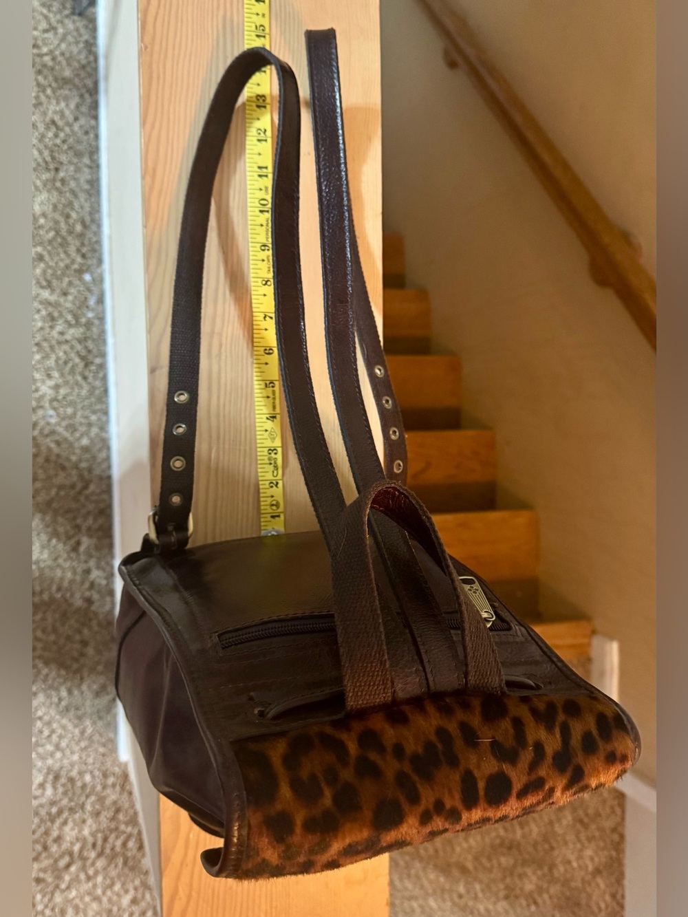 Patricia Nash Leopard Haircalf Leather Backpack | Rare Discontinued | NWT - Picture 7 of 15